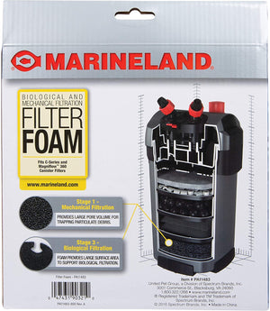 2 count Marineland Rite Size T Filter Foam for Magniflow and C-Series Filters