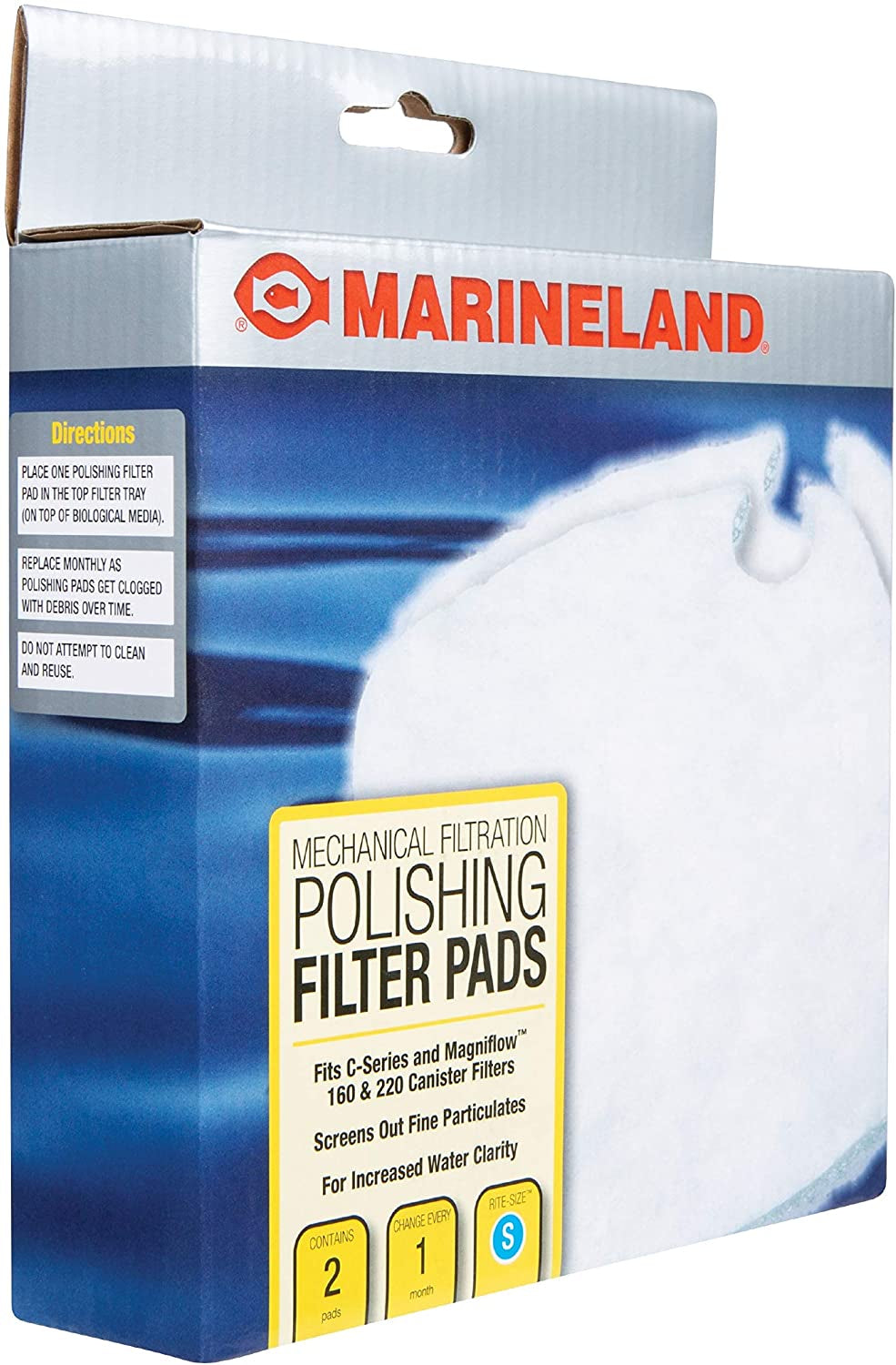 Marineland Polishing Filter Pads for Canister Filters Rite-Size S - PetMountain.com