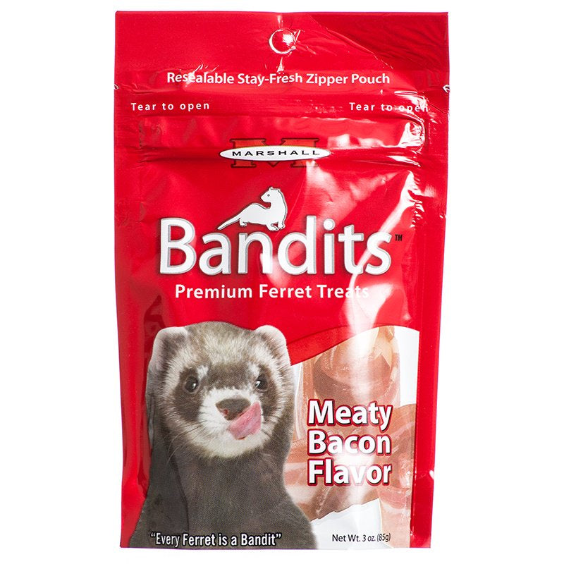 Marshall Bandits Premium Ferret Treats Bacon Flavor - PetMountain.com