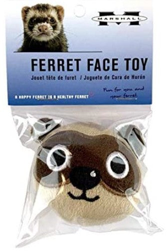 6 count Marshall Ferret Face Plush Toy