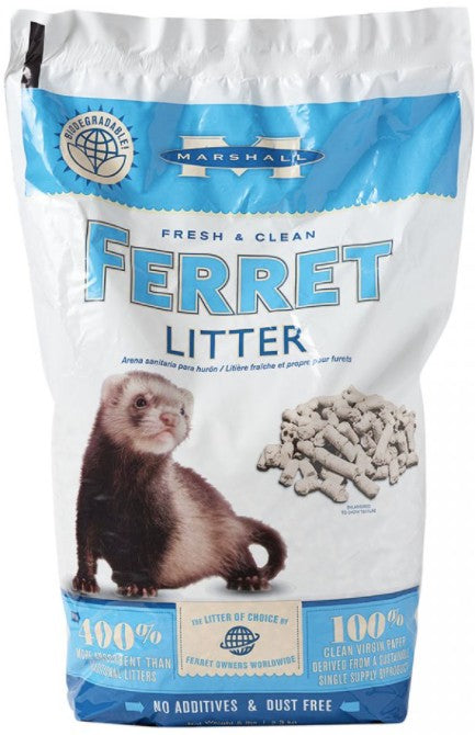 20 lb (4 x 5 lb) Marshall Fresh and Clean Ferret Litter