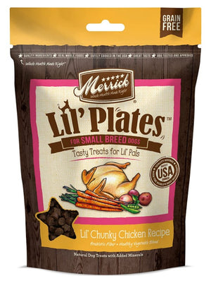Merrick Lil' Plates Small Breed Treats Chunky Chicken Recipe - PetMountain.com