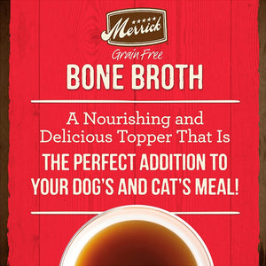 84 oz (12 x 7 oz) Merrick Grain Free Bone Broth Beef Recipe