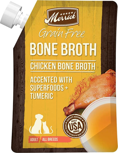48 oz (3 x 16 oz) Merrick Grain Free Bone Broth Chicken Recipe