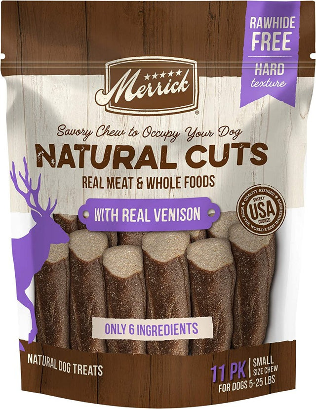 Merrick Natural Cut Venison Chew Treats Small - PetMountain.com