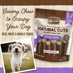 Merrick Natural Cut Venison Chew Treats Medium - PetMountain.com