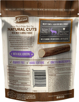 21 count (7 x 3 ct) Merrick Natural Cut Venison Chew Treats Large