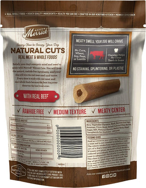 28 count (7 x 4 ct) Merrick Natural Cut Beef Chew Treats Medium