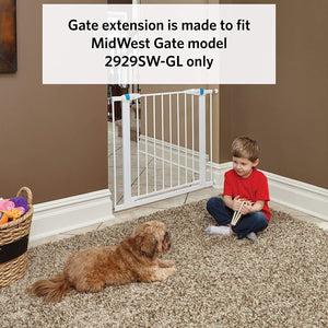 MidWest Glow in the Dark Steel Gate Extension for 29" Tall Gate - PetMountain.com