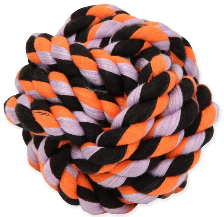 1 count Mammoth Cotton Blend Monkey Fist Ball Flossy Dog Toy 3.75" Small