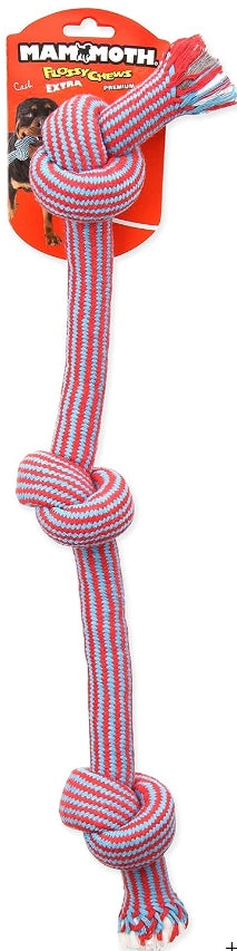Small - 3 count Mammoth Braids 3 Knot Tug Dog Toy