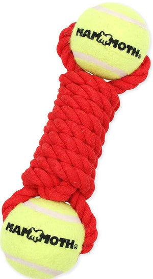 Mammoth Flossy Chews Braided Bone with 2 Tennis Balls for Dogs - PetMountain.com