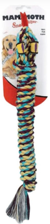 Mammoth Snakebiter Shorty Rope Tug Dog Toy - PetMountain.com