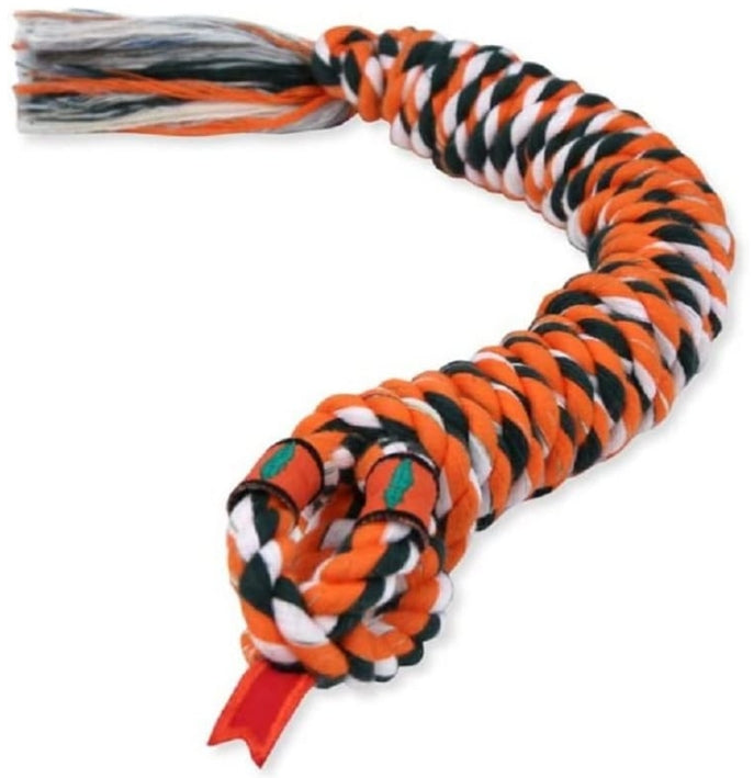 Medium - 1 count Mammoth Snakebiter Shorty Rope Tug Dog Toy