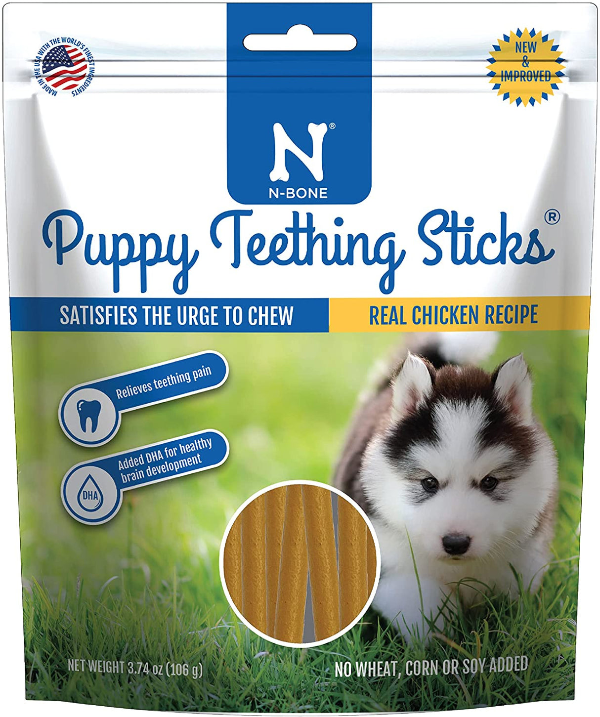 N-Bone Puppy Teething Treats Chicken Flavor - PetMountain.com