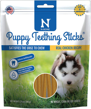22.44 oz (6 x 3.74 oz) N-Bone Puppy Teething Treats Chicken Flavor