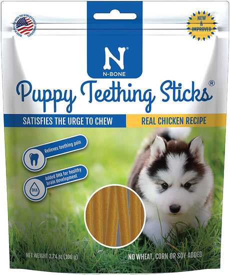 22.44 oz (6 x 3.74 oz) N-Bone Puppy Teething Treats Chicken Flavor