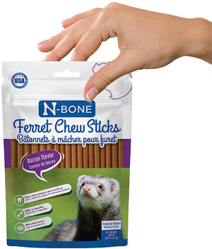 1.87 oz N-Bone Ferret Chew Sticks Bacon Flavor