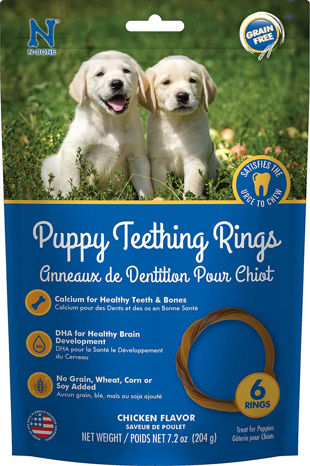 N-Bone Grain Free Puppy Teething Rings Chicken Flavor - PetMountain.com