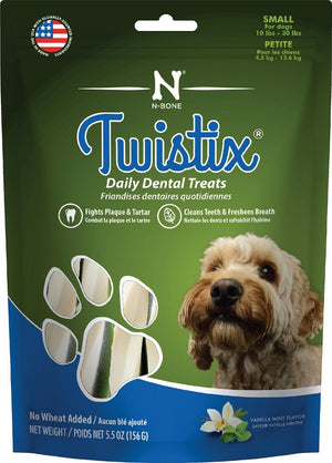 Twistix Vanilla Mint Flavor Dog Treats Small - PetMountain.com