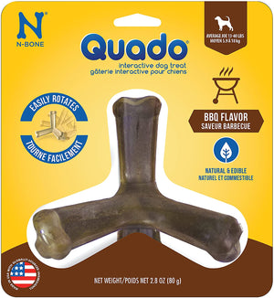 N-Bone Quado Dog Treat BBQ Flavor Average Joe - PetMountain.com