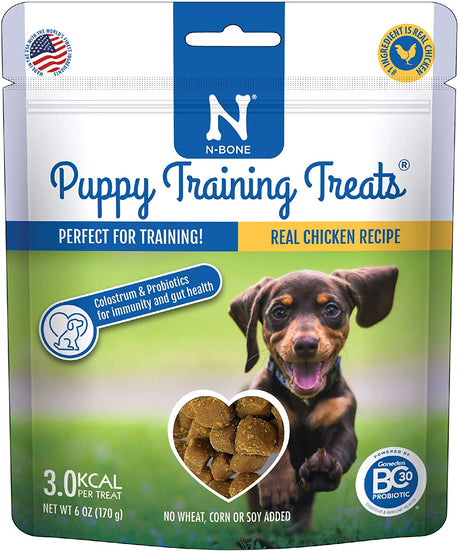 72 oz (12 x 6 oz) N-Bone Puppy Training Treats Real Chicken Recipe