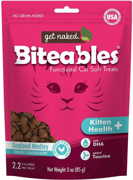 Get Naked Kitten Health Biteables Seafood Medley Flavor - PetMountain.com