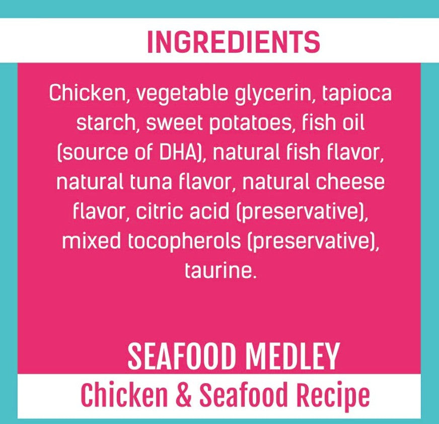3 oz Get Naked Kitten Health Biteables Seafood Medley Flavor