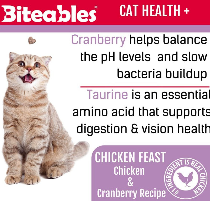 Get Naked Cat Health Biteables Soft Cat Treats Chicken Feast Flavor - PetMountain.com