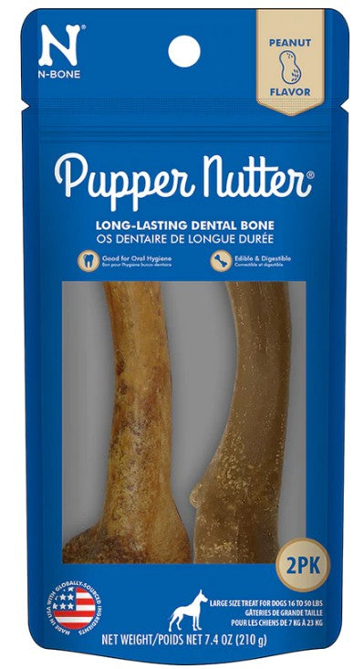 N-Bone Pupper Nutter Chew Peanut Butter Large - PetMountain.com