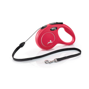 Small - 16' long Flexi Classic Red Retractable Dog Leash