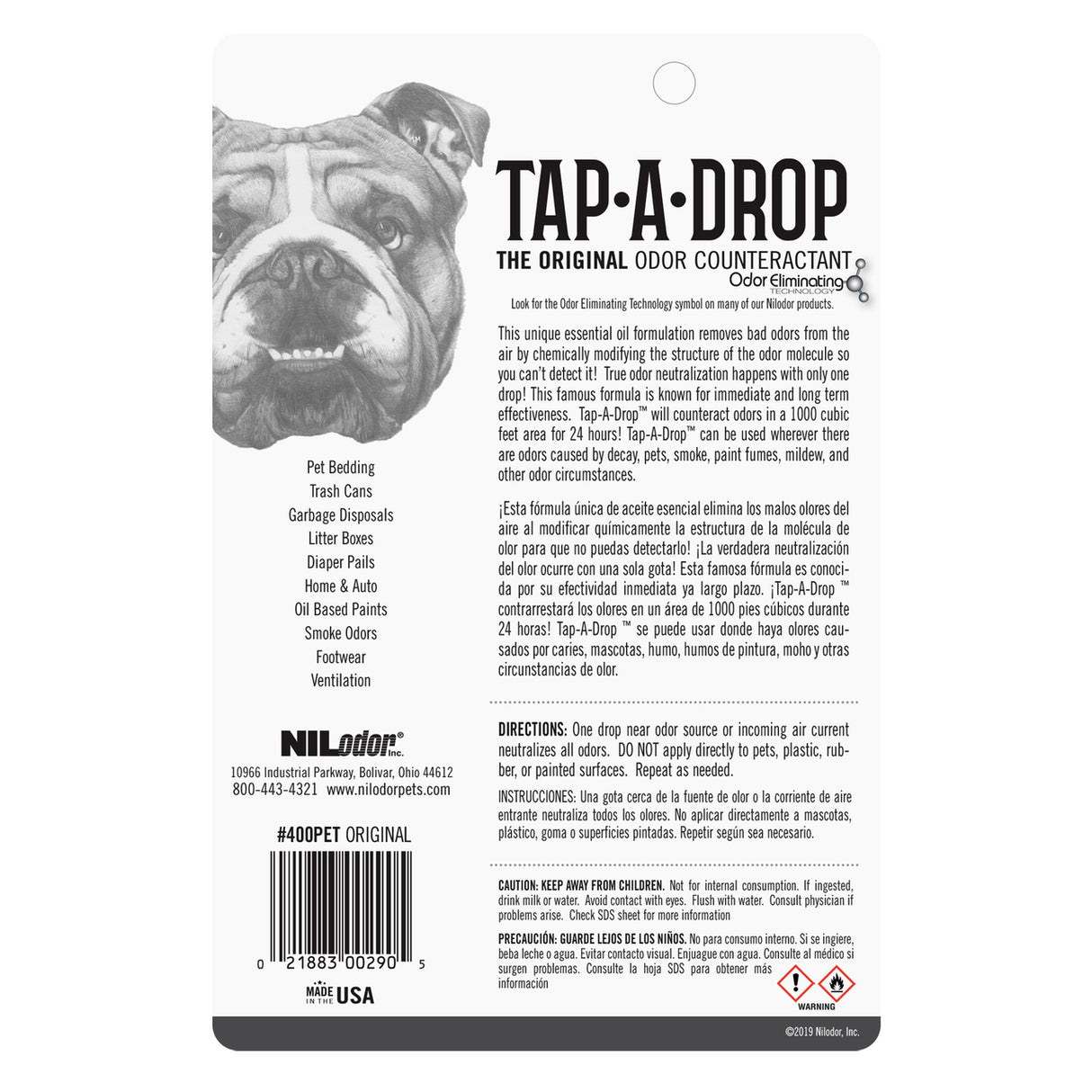 Nilodor Tap-A-Drop Air Freshener Original Scent - PetMountain.com