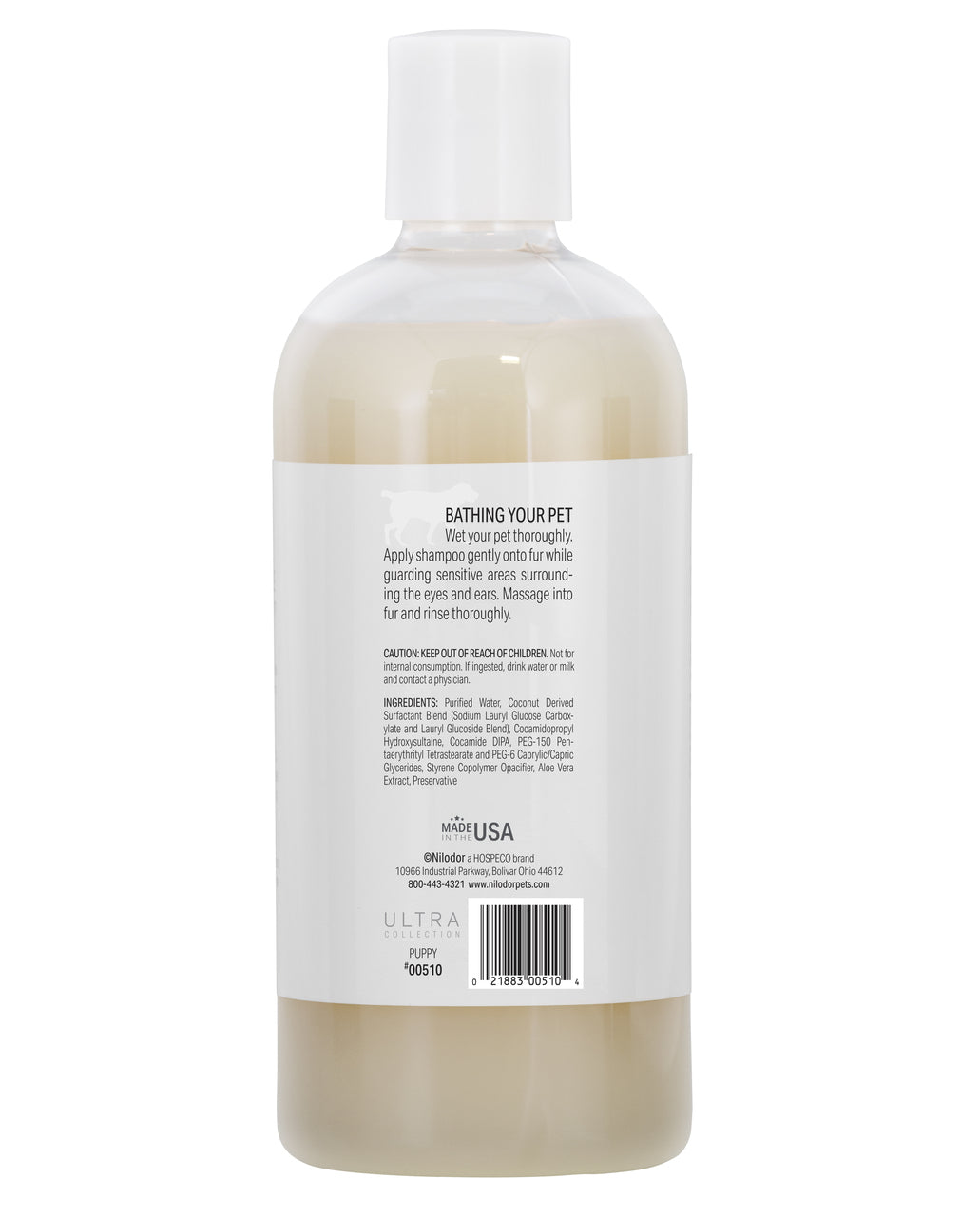 48 oz (3 x 16 oz) Nilodor Ultra Collection Hypoallergenic Puppy Shampoo
