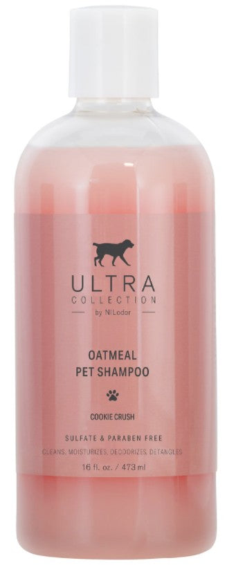 48 oz (3 x 16 oz) Nilodor Ultra Collection Oatmeal Dog Shampoo Cookie Crush Scent