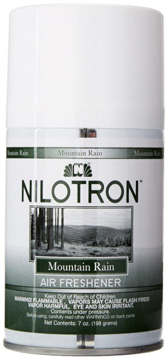 70 oz (10 x 7 oz) Nilodor Nilotron Deodorizing Air Freshener Mountain Rain Scent