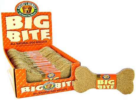 48 count (2 x 24 ct) Natures Animals Big Bite Dog Biscuits Peanut Butter