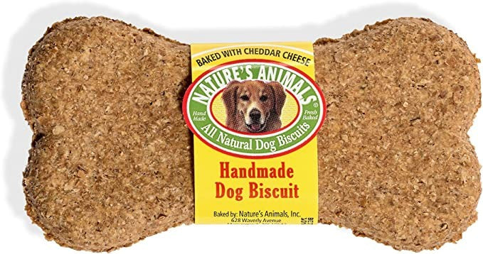 Natures Animals Dog Bone All Natural Dog Biscuits Cheddar Cheese Treat - PetMountain.com