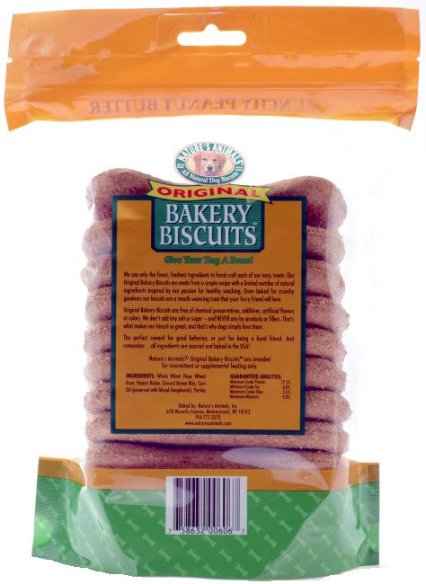 39 oz (3 x 13 oz) Natures Animals Original Bakery Biscuits Crunchy Peanut Butter