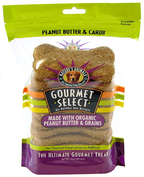 30 count (3 x 10 ct) Natures Animals Gourmet Select Biscuits Peanut Butter and Grains