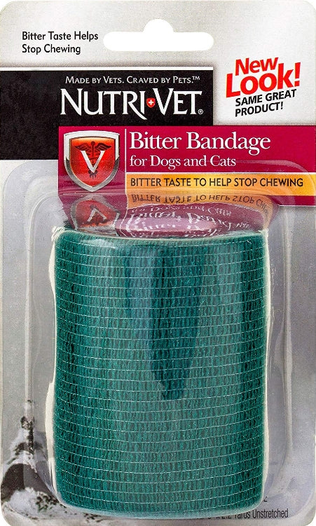 3 count Nutri-Vet 2" Bitter Bandage for Dogs and Cats Colors Vary