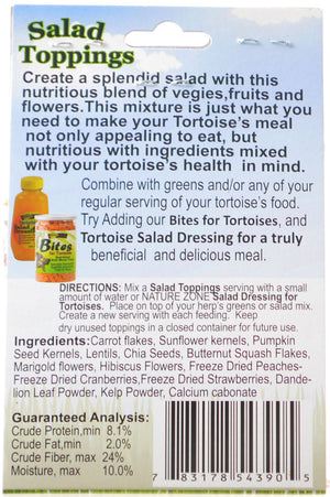 16 oz (8 x 2 oz) Nature Zone Tortoise Salad Toppings
