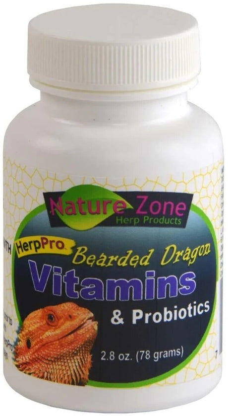 2.8 oz Nature Zone Herp Pro Bearded Dragon Vitamins and Probiotics