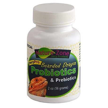 25.2 oz (9 x 2.8 oz) Nature Zone Herp Pro Bearded Dragon Probiotics and Prebiotics