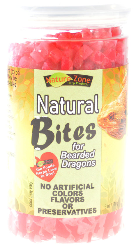 72 oz (8 x 9 oz) Nature Zone Natural Bites for Bearded Dragons