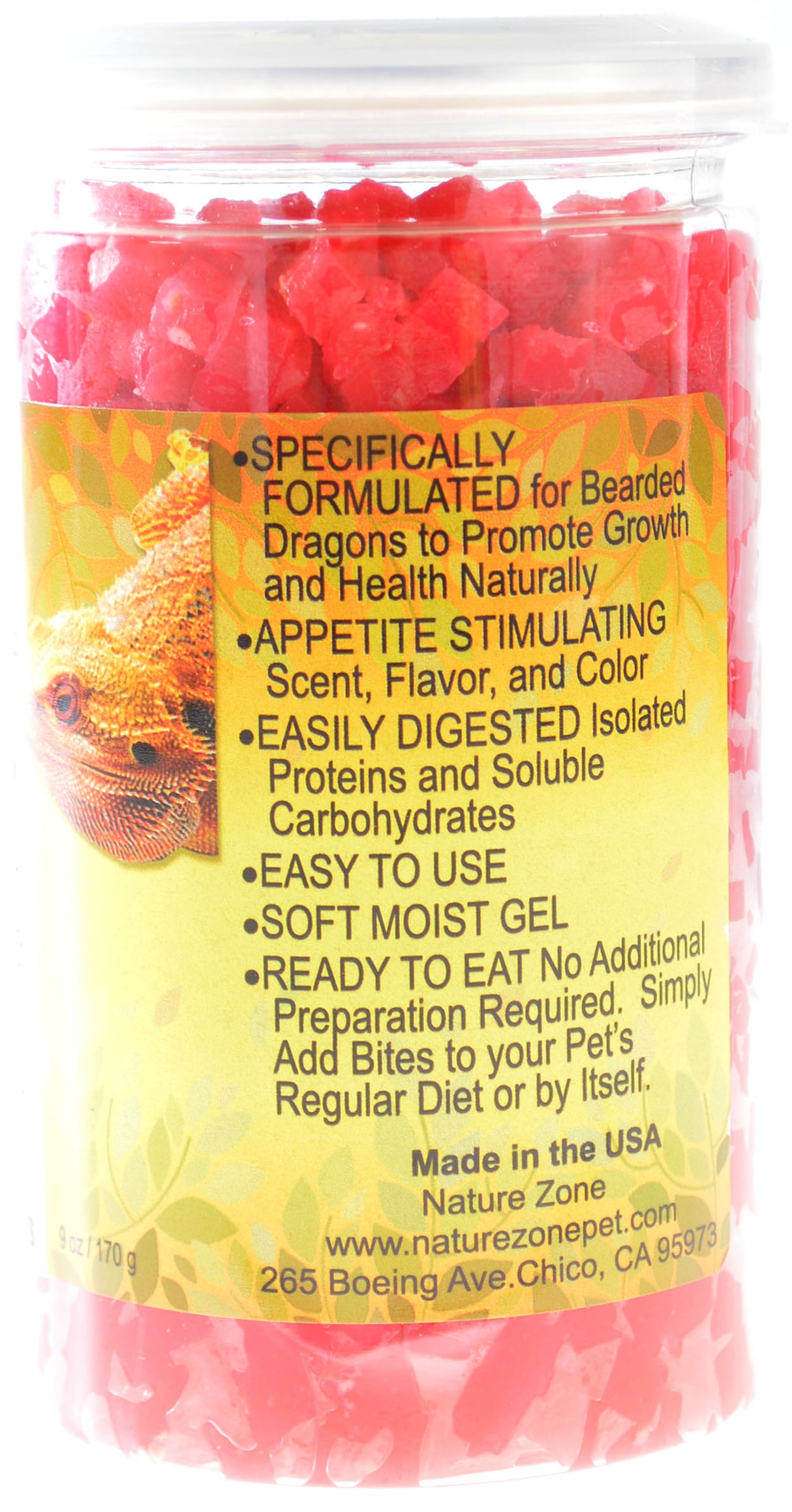 9 oz Nature Zone Natural Bites for Bearded Dragons