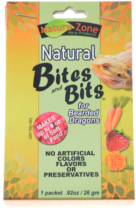 72 oz (8 x 9 oz) Nature Zone Natural Bites and Bits for Bearded Dragons