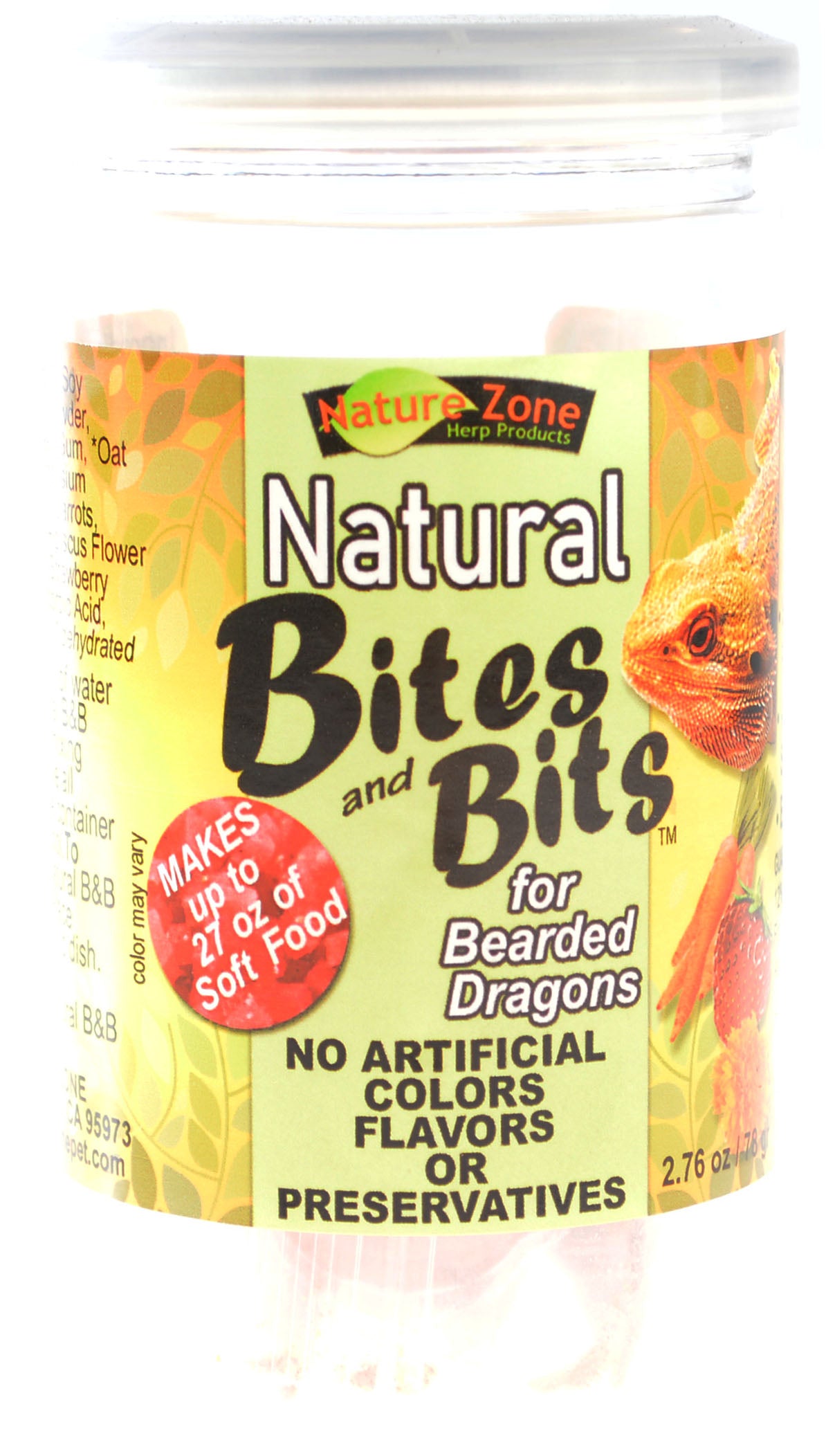 27 oz Nature Zone Natural Bites and Bits for Bearded Dragons