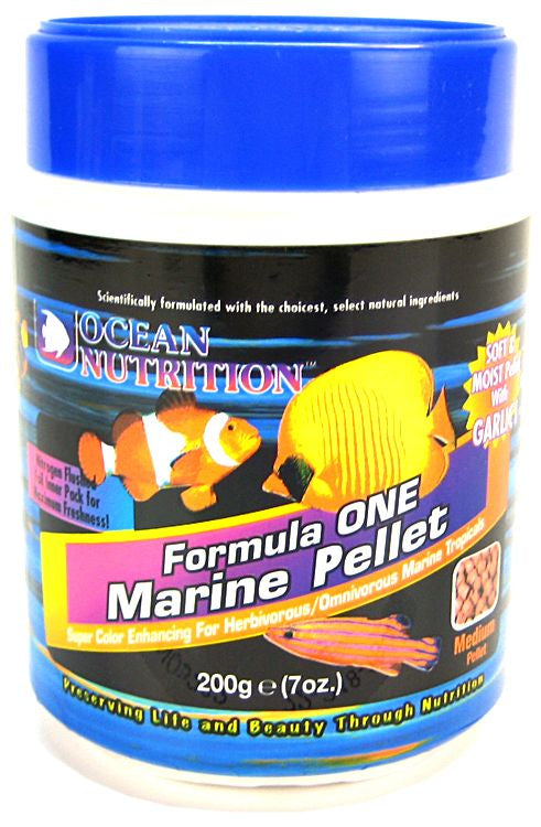 7 oz Ocean Nutrition Formula ONE Marine Pellets Medium