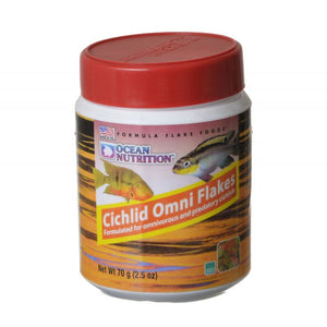 12.5 oz (5 x 2.5 oz) Ocean Nutrition Cichlid Omni Flakes