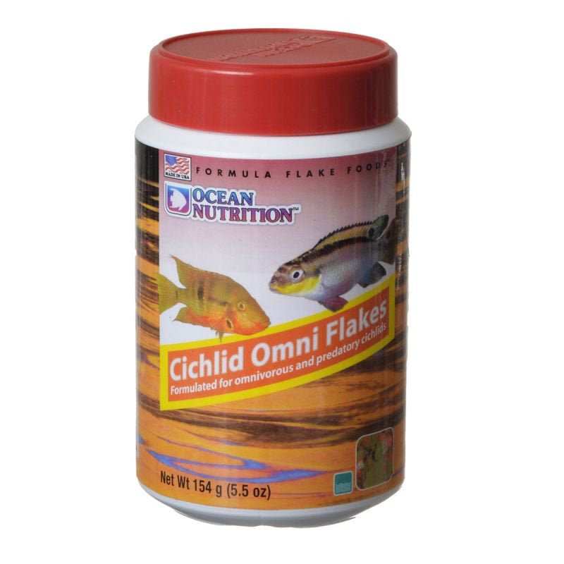 5.5 oz Ocean Nutrition Cichlid Omni Flakes